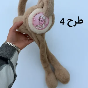 گوش گیر طرح دختر پمپی نرم نسکافه ای